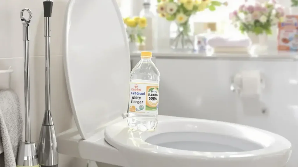 Dit enige ingrediënt dat je al thuis gebruikt, kan je problemen met kalkaanslag in het toilet oplossen
