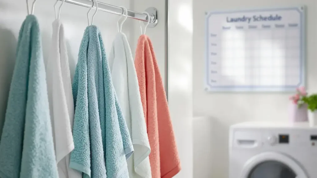 Om een optimale hygiëne te waarborgen, legt een microbioloog uit hoe vaak je je handdoeken moet wassen om bacteriën en schimmels te verwijderen